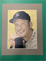 Mickey Mantle Signed Print