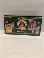 Score 1991 Baseball Cards Full Box