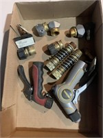 Various hoses, couplers, spray nozzles
