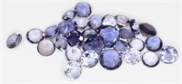 29pcs 3.40ct Iolite Gemstones 2.5-5.0mm