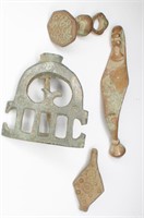 Ancient Roman Artifacts Including a Bronze Seal