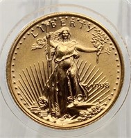 1998 1/10 Ounce Gold Coin $5