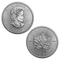 2020 Canadian Maple Leafs 1 oz 999 Silver Coin