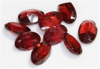 9pcs 10.00ct Genuine Garnet Gemstones