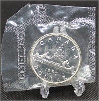 1965 Proof-Like Canadian Voyageur $1 - 80% Silver