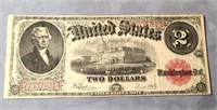 1917 $2 US Note Large Size Red Seal