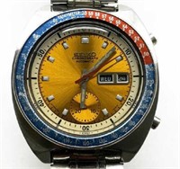 Seiko 6139-6002 "Pepsi" Chronograph Men's Watch.