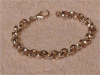 Sterling Silver Cable Bracelet Italy