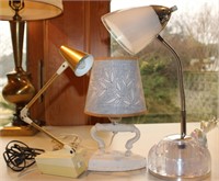 3 Small Desk Lamps
