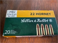 20 rounds 22 hornet fmj