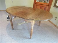 BEAUTIFUL WALNUT OR CHERRY DROPLEAF TABLE, 61