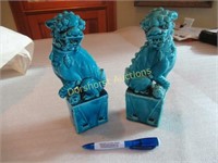 FOO DOG; BLUE; 8"H X3"W