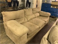 MICROFIBER SOFA (NEEDS SOME CLEANING)