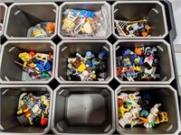 LEGO - Lot of Mini Figures & Accessories w/ Case