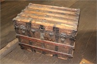 Early Wooden Trunk with Latch