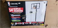 Spalding acrylic inground basketball court