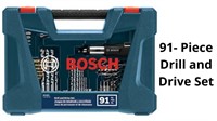 Bosch 91- Piece
Drill and
Drive Set