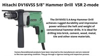 Hitachi DV16VSS 5/8" Hammer Drill