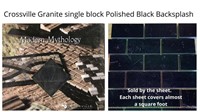 Polished Black Backsplash (by sheet x 20)