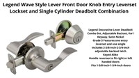Door Knob Entry Leverset 
Lockset Deadbolt Combo