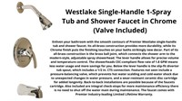 Single-Handle 1-Spray 
Tub and Shower Faucet Chrom