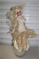 Porcelain Doll 17"