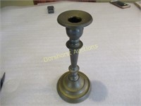 HEAVY 9" BRASS VINTAGE CANDLESTICK HOLDER