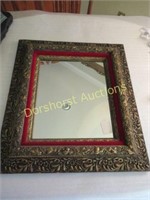 GILDED VINTAGE MIRROR; 24"W X 27"H