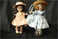 2 Knickerbocker Style Dolls