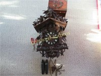 LARGE CUCKOO CLOCK COMPLETELY CARVED BEAUTIFUL