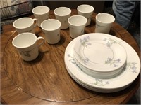 Corelle Ware Blue Dusk Partial Set