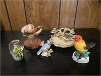 Assorted Collection of Porcelain & Ceramic Birds