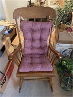 Vintage Tell City Maple Arrow Back Rocking Chair