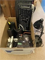Assorted Box Of Computer Related Office Supplies