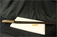 Flat Blade Machete with Wood Handle