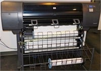 HP 42" Plotter Printer w/ Caddy