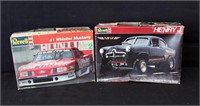 2 Revell 1/25th Scale Car Models