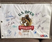Autographed US Open Tee Flag