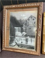 Old mill framed picture