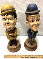 Laurel and Hardy figures/has a chip on the hat