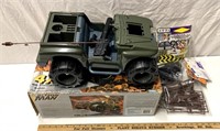 Action man 4 x 4 with missile launching cannon