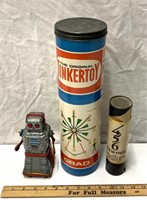 Tinkertoy/pick up sticks/robot