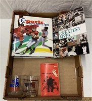 Variety of sports collectibles