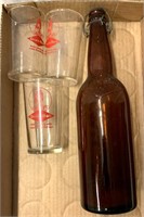 Greenbelt beer glasses/bottle