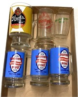Pivo-Strol’s-Pfeiffer-Heidelberg Bray Beer glasses