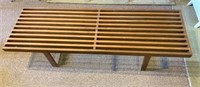 16” x 18” x 56” wooden patio bench