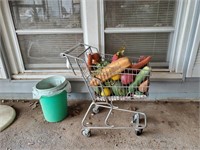 Mini Shopping Cart & Trash Cans