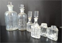 Antique and Vintage Bottles, One Lid Broken on S&P