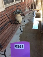 Porch Benches & Planters