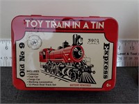 Old no9 toy train a tin